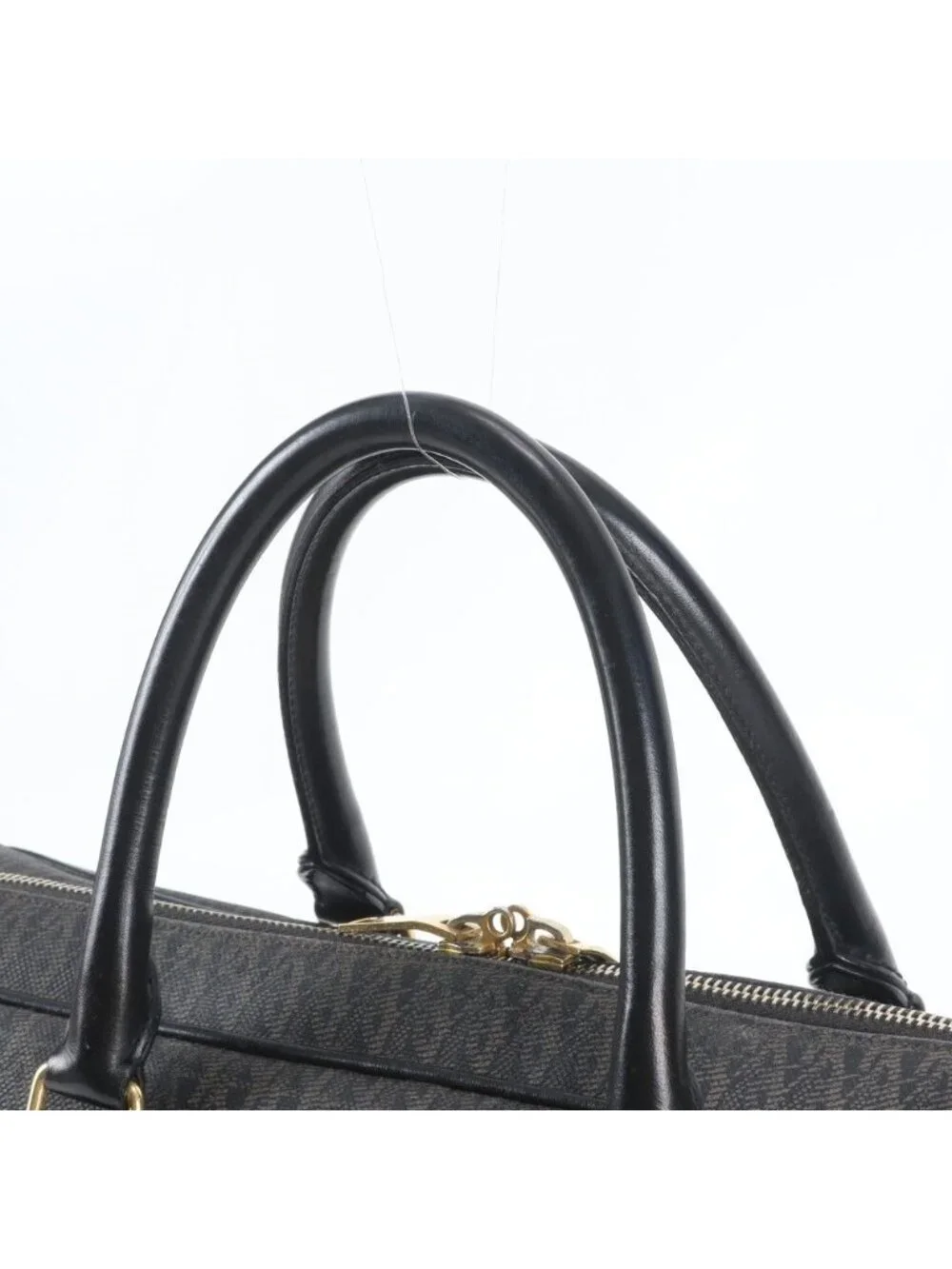 Saint Laurent Paris YSL Monogram All Over Pattern Leather Business Document